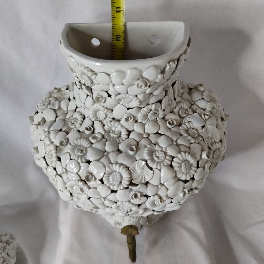 Antonio Zen Wall Fountain (Nove Italy) Fiori Blanco - Picture 6 of 12
